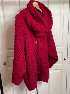 90s Chunky Knit Oversized Coatigan IB DIFFUSION